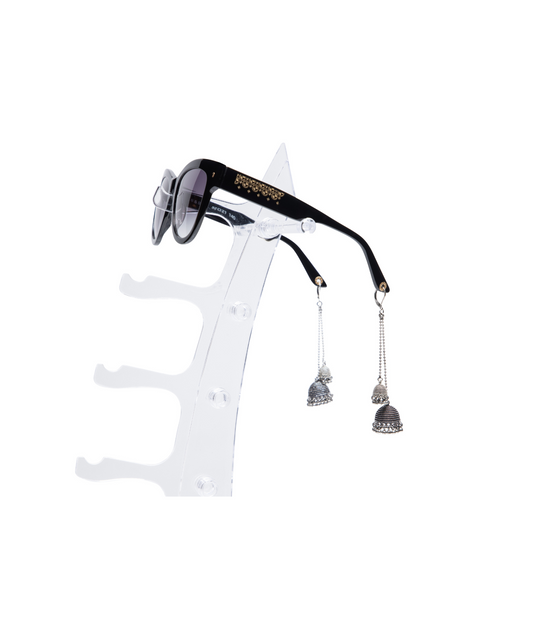 Sunglasses with dangling jhumkara