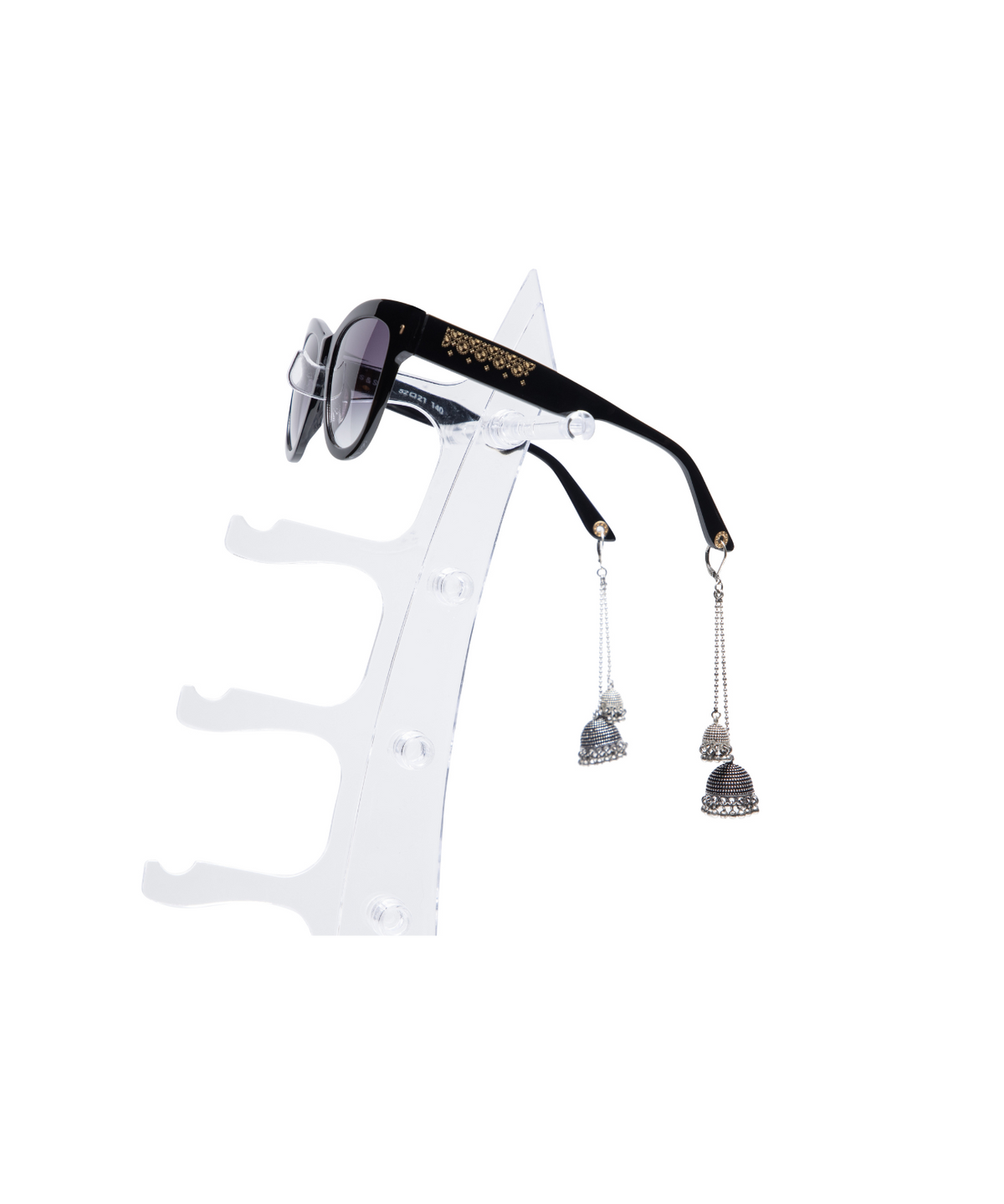 Sunglasses with dangling jhumkara